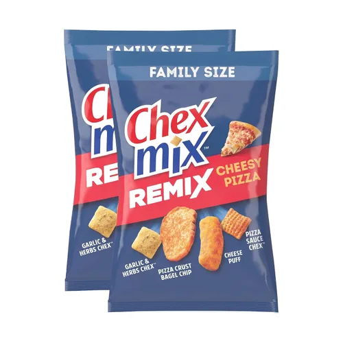 Vista 18 de Chex Mix Remix - Mezcla de bocadillos de pizza con queso, tamaño familiar