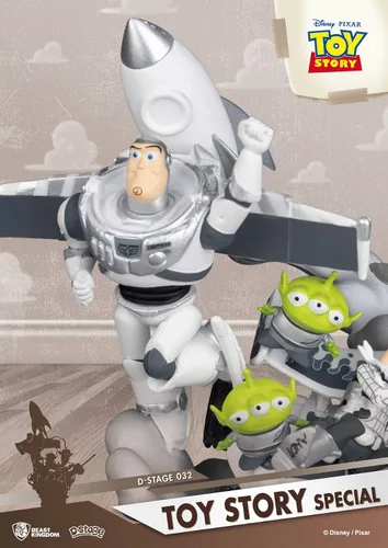 Vista 7 de Beast Kingdom Toy Story: Estatua de la serie Ds-032 de Woody & Buzz Deluxe Galaxy Version Ds-032