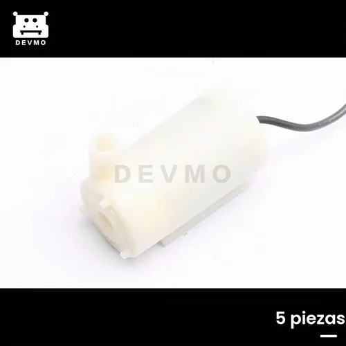 Vista 2 de DEVMO Bomba de agua sumergible de motor sin escobillas ultra silenciosa de 5 piezas de 3-6 V 120L/H