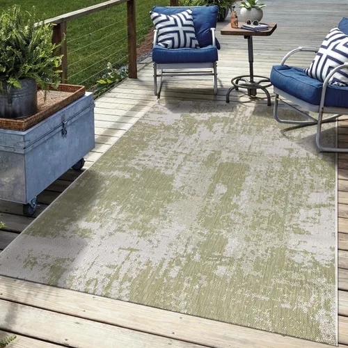 Vista 14 de Keen Home Design Terrace - Alfombra lavable de 8 x 10 pies para patio, cocina, balcón, playa, jardín, terraza y porche, tamaño: 7 pies 7 x 10 pies