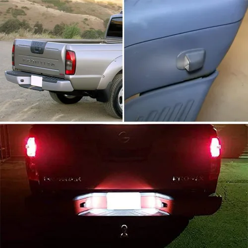 Vista 7 de Luces LED de matrícula compatibles con Nissan Xterra 1999-2004, Nissan Frontier 1998-2004 OEM Lámparas LED de número de repuesto 12-SMD Kit