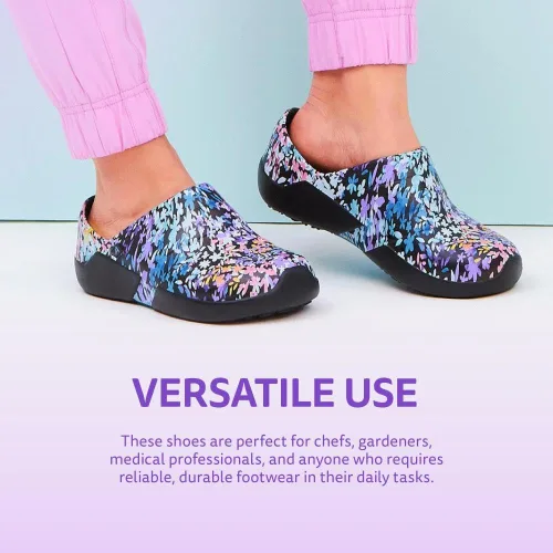 Vista 4 de Anywear Srangel Zapatos de servicio de salud y alimentación para Mujer Artfully Abstract