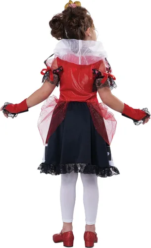 Vista 3 de Disfraz infantil de reina de corazones