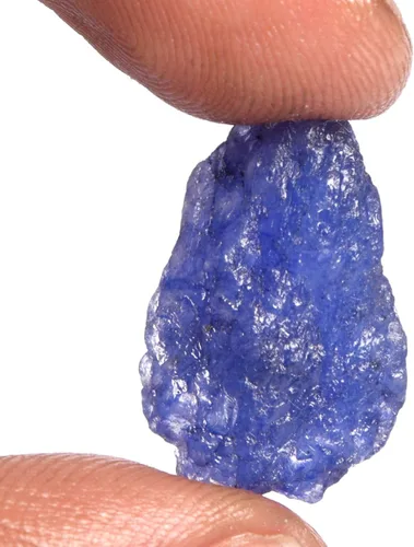 Vista 2 de GEMHUB Zafiro natural AAA de calidad de 1175 quilates de cristal curativo certificado crudo gema de zafiro azul bruto DP-692 Piedra preciosa azul