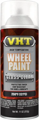 Vista 8 de VHT SP183 Pintura para ruedas de alta temperatura, pintura en aerosol negra satinada, lata de aerosol de 11 onzas