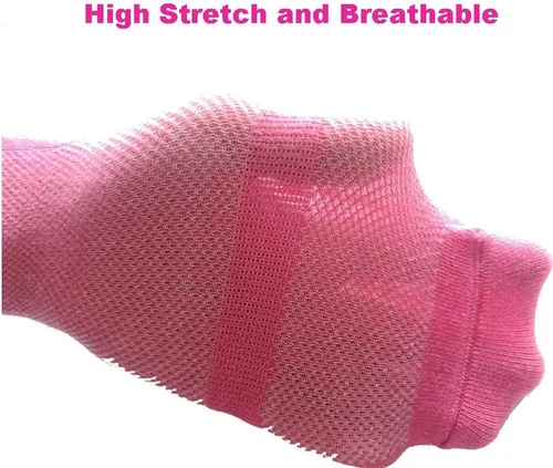 Vista 5 de Calcetines antideslizantes para trampolín, calcetines antideslizantes para el suelo para ejercicios, gimnasio, yoga