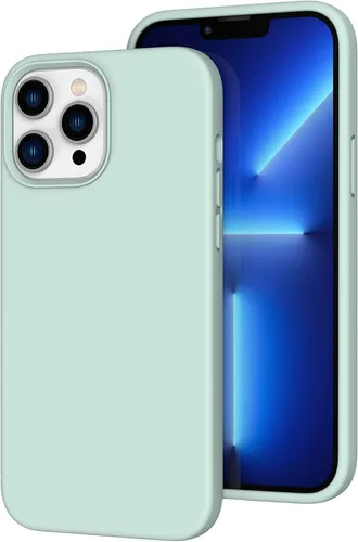 Vista 163 de Funda de silicona líquida compatible con iPhone 12 Pro Max 6.7 pulgadas, funda de gel de protección completa con forro de microfibra, funda