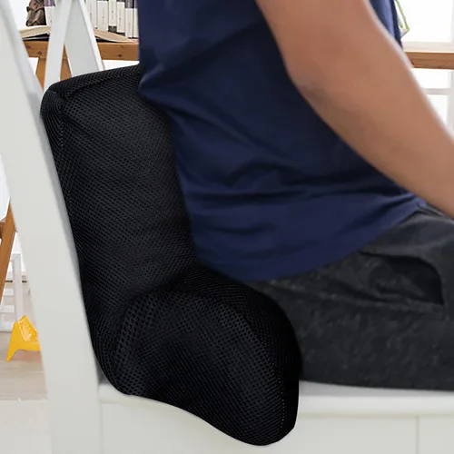 Vista 2 de Cojín lumbar de respaldo para sillón, suave y acogedor, cómodo respaldo de felpa, almohadilla de respaldo acogedor, almohada de lectura que alivia