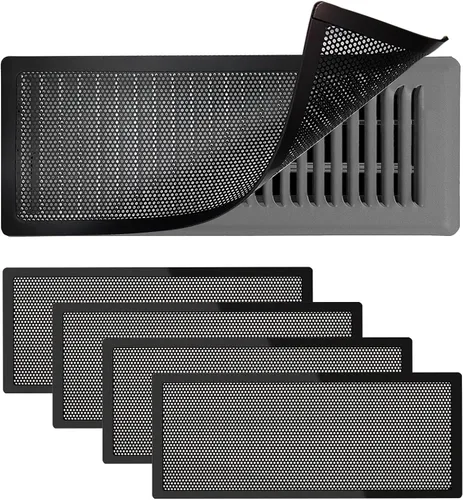 Vista 11 de 4 fundas magnéticas de ventilación blancas, cubiertas magnéticas de ventilación de 4 x 10 pulgadas con pantalla de malla para registros