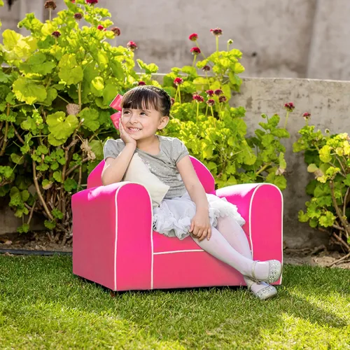 Vista 2 de keet Premium orgánico silla infantil, Hot Pink Rosa intenso