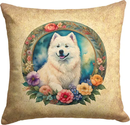 Vista 34 de Caroline's Treasures DAC2072PW1414 Affenpinscher and Flowers - Almohada decorativa de tela, lavable a máquina, para interiores y exteriores