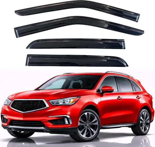 Vista 249 de KPY Moldura deflectora de viento con protección contra la lluvia compatible con Mazda CX-3 2016-2021 (CX3), 4 unidades, para ventana lateral