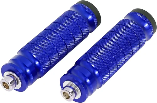 Vista 12 de F FIERCE CYCLE 1 par de reposapiés de aluminio de 6mm para motocicleta, set trasero plegable, reposapiés para motociclismo, estribo negro
