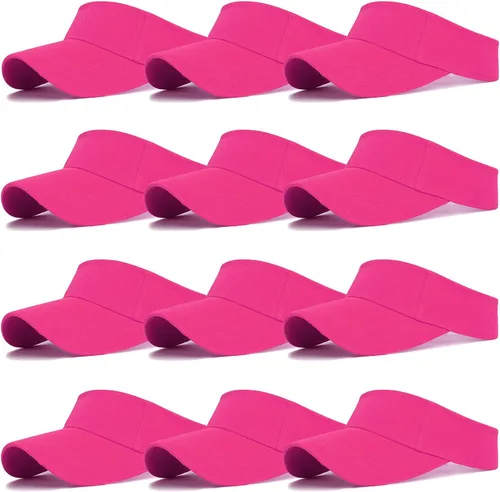 Vista 14 de Ultrafun Paquete de 12 sombreros con visera solar para mujeres y hombres
