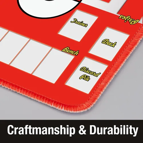 Vista 5 de Biouai Tapete de juego para juego de cartas intercambiables, tapete de juego cosido con tubo para juego de cartas con zonas, tapete de juego