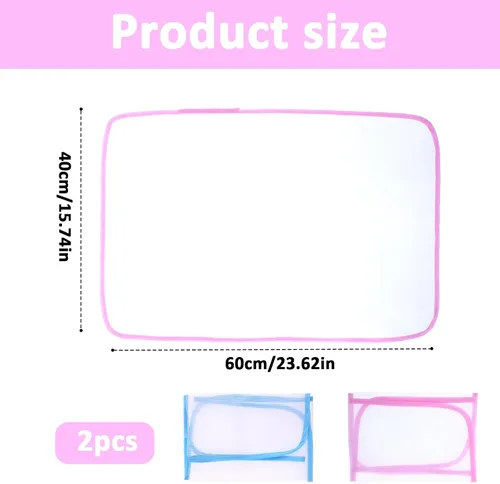 Vista 9 de Paquete de 2 protectores de malla abrasiva para planchar, protector de planchado que ahorra quemadura, paño de planchado para proteger la ropa