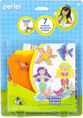 Vista 15 de Perler Kit de actividades para manualidades con cuentas de dinosaurios, 5004 piezas 5000 Beads, 2 Pegboards, Pattern, Ironing Paper, and more