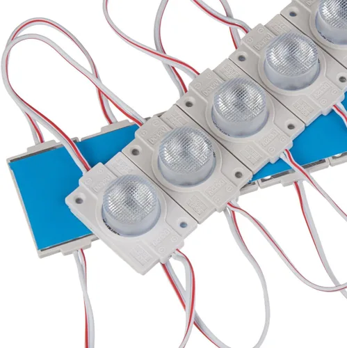 Vista 4 de Q QINGCHEN Módulo LED blanco cálido 3000K 12V con lente 2.0W para caja de luz con cinta adhesiva trasera (paquete de 20 unidades)