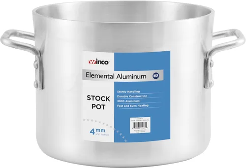 Vista 6 de Winco Elemental Aluminio, 8 cuartos de galón, 0.157 in