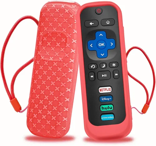 Vista 10 de Funda para TCL Roku TV RC280 Remoto, cubierta de batería para Hisense Roku Remoto Reemplazo de Silicona Universal Funda Piel Brillante