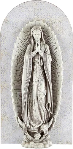 Vista 6 de Christian Brands Placa de pared para jardín Divine Mercy, 30 pulgadas de altura