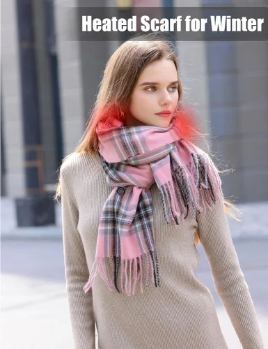 Vista 7 de Heated Scarf for Women Include Rechargeable Battery, Winter Electric Neck Scarf for Cold Weather