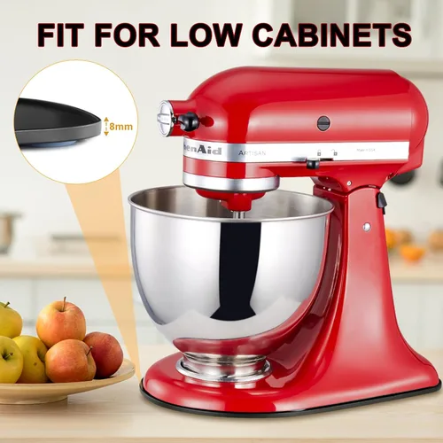 Vista 4 de Tapete deslizante para mezclador KitchenAid - Tapete deslizante para mezclador de metal compatible con mezclador de pie KitchenAid de 4.5-5 cuartos
