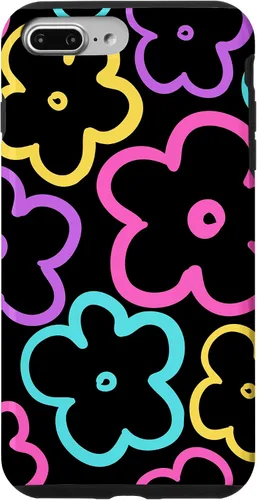 Vista 12 de Funda para iPhone 12 Mini con diseño de flores silvestres retro colorido negro floral