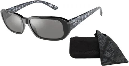 Vista 3 de ARNETTE Gringo AN4265 Rectangle Sunglasses for Men + BUNDLE with Designer iWear Complimentary Care Kit