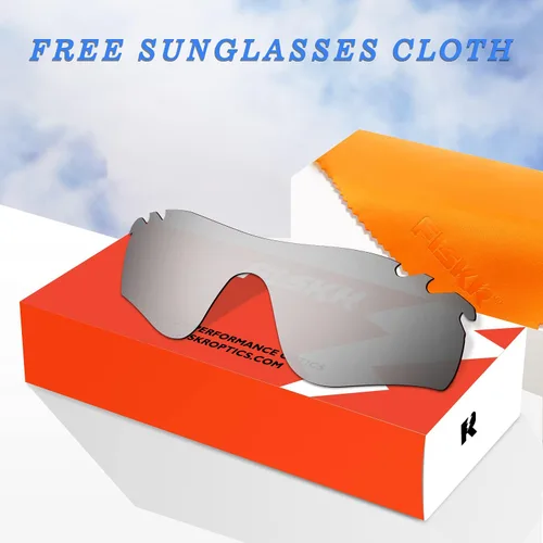Vista 7 de Fiskr Lentes de repuesto para gafas de sol Oakley RadarLock Path, 2 pares empaquetados para OO9181
