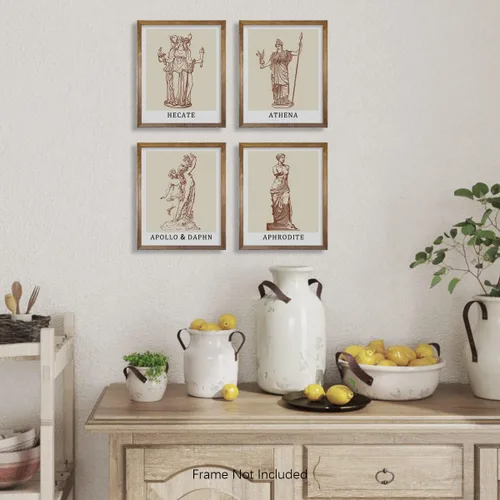 Vista 5 de Decoración de mitología griega – Póster del Olimpo griego – Decoraciones de fiesta temática de Grecia – Decoración de pared de imagen mítica