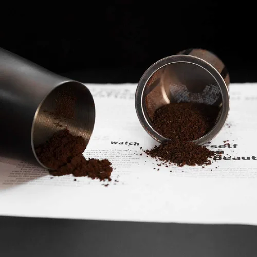 Vista 4 de Tamiz de café y tamiz - Olla de malla fina de acero inoxidable - Superficie de teflón negro