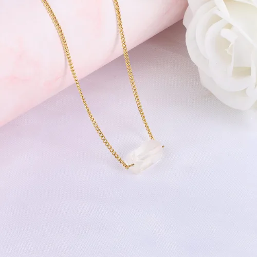 Vista 8 de Collar de cristal crudo para mujer