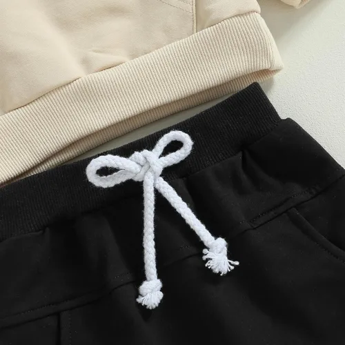 Vista 5 de Conjunto de ropa deportiva de manga larga con cuello redondo y pantalones para bebé niño