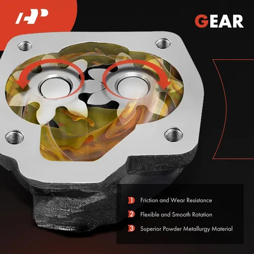 Vista 4 de A-Premium Bomba de aceite de volumen estándar con junta compatible con Dodge Ram 50 1990-1991, Raider 1989 y Mitsubishi Mighty Max 1990-1994