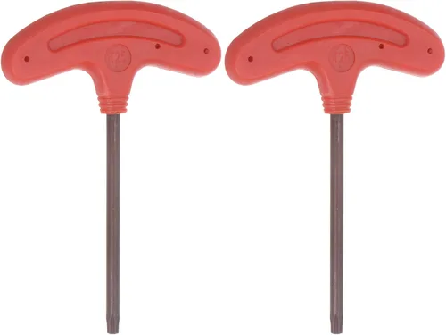 Vista 8 de HARFINGTON 2 unids Torx Destornillador T6 S2 Acero T Mango Estrella Llave Llave Llave para CNC Lather Tool Holder