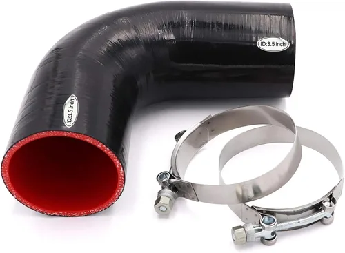 Vista 12 de Acoplador de codo de 90 grados de manguera de silicona de goma Taukealugs de 1 1/4 pulgadas (32 mm) para intercooler de refrigerante, entrada
