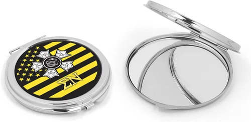 Vista 7 de Sigma Nu Fraternity Compact Cosmetic Double Makeup Pocket Round Portable Mirro (Sigma Nu #1)