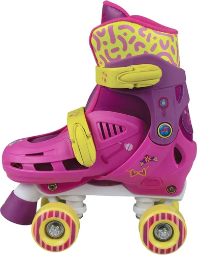 Vista 3 de PlayWheels Trolls World Tour 2 - Patines cuádruples para niños en tallas J10-J13 – Diseño vibrante y atractivo inspirado en la popular película