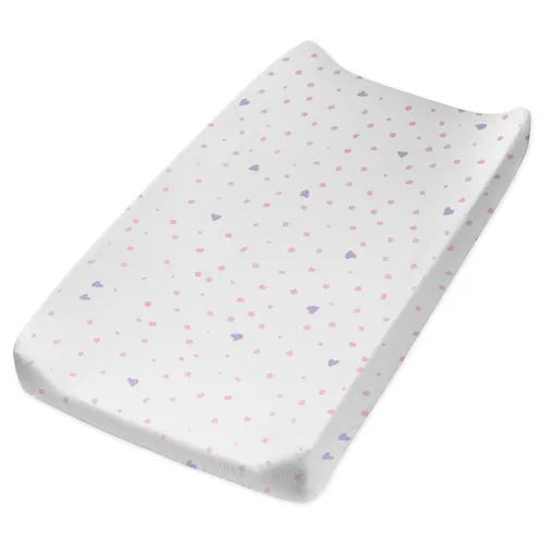 Vista 21 de HonestBaby Funda para cambiador de algodón orgánico, Puntos y Guiones, Talla única