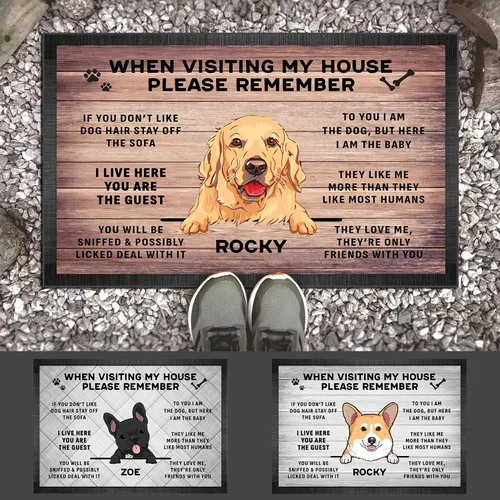 Vista 7 de Tapete personalizado para puerta con nombre de gato, divertido tapete para puerta delantera, tapete antideslizante decorativo de regalo para el hogar