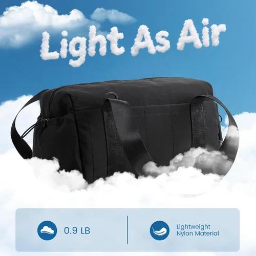 Vista 3 de G4Free Pequeña bolsa de gimnasio para mujer de 14 pulgadas con compartimento húmedo, bonita bolsa de lona para viajes, deportes y entrenamiento