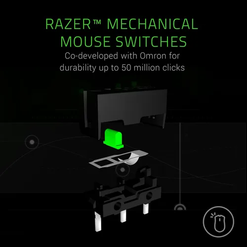 Vista 5 de Razer Mamba Elite - Ratón para juegos con cable: sensor óptico de 16.000 DPI - Iluminación Chroma RGB - 9 botones programables - Interruptores
