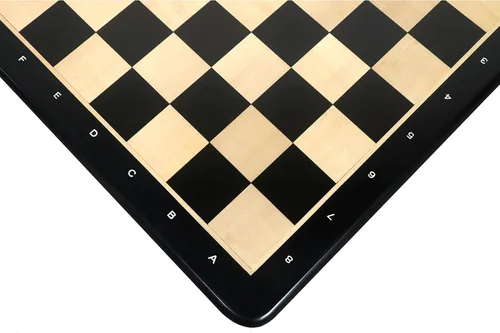 Vista 5 de RoyalChessMall - Tablero de ajedrez grande de madera maciza con incrustaciones de 17 pulgadas - Cuadrado de 1.772 in