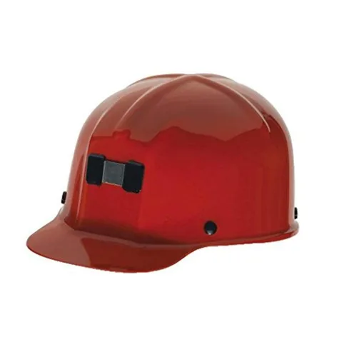 Vista 6 de MSA 475336 Comfo-Cap - Casco de seguridad con suspensión de trinquete Fas-Trac III, carcasa de policarbonato, soporte de lámpara y soporte de cable