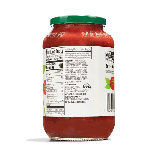 Vista 3 de 365 by Whole Foods Market, Salsa de pasta marinara orgánica sin grasa, 25 onzas