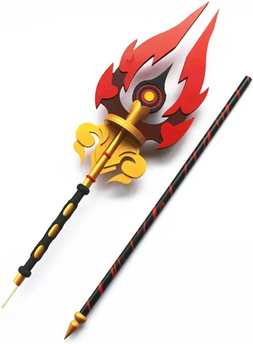 Vista 2 de RAVPump Accesorios de cosplay Genshin Impact Cosplay Armas - 709in Genshin Hu Tao ZhongLi Armas de cosplay de arma de Homa desmontables de lanza