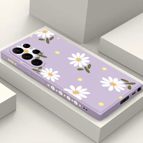 Vista 34 de LEECG Funda para Samsung Galaxy S22, Diseños de Flores Elegantes de Silicona Suave con Protección contra Caídas y Resistente a Huellas Dactilares