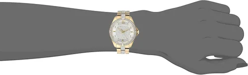 Vista 2 de Bulova 98L228 Reloj de pulsera para mujer con cristales de Swarovski en tono dorado