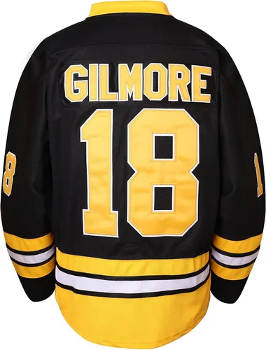 Vista 3 de Happy Gilmore 18 Boston Adam Sandler 1996 película de hockey sobre hielo Jersey para hombre S-XXXL cosido, Negro
